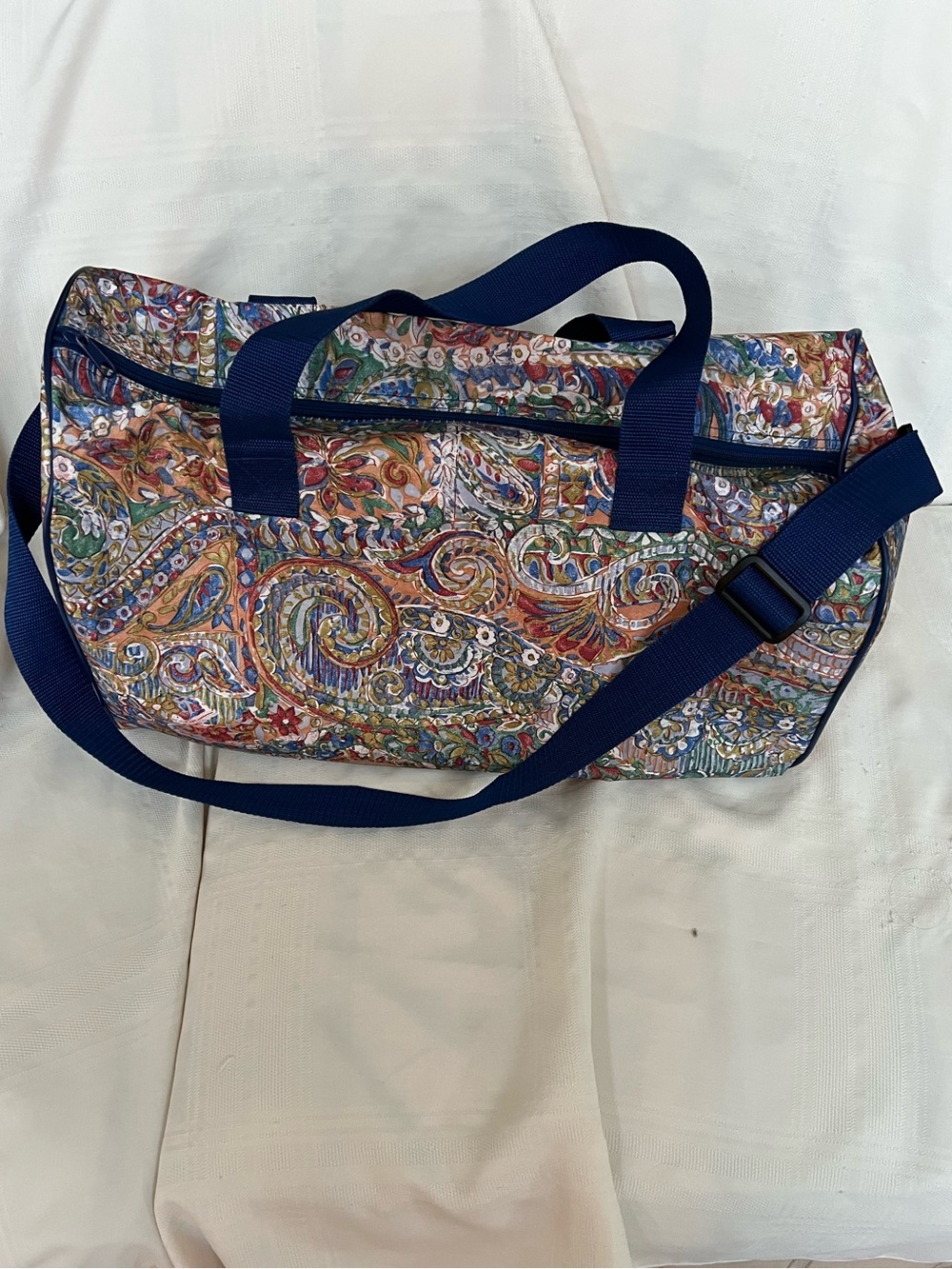 Paisley Travel Bag With Handle UNBRANDED Lightweight Non-Quilted Side Pocket